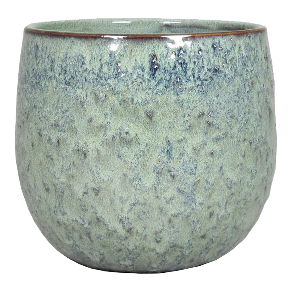 Bloempot Sierra - D16,5 X H13,5cm - Turquoise 3 Bloempot Sierra - D16,5 X H13,5cm - Turquoise