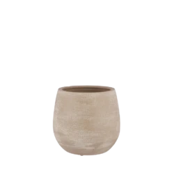 Bloempot Victor - H24 X D25cm - Beige