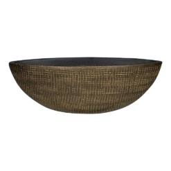 Bloempot Ryan Ovaal - L35 X B12 X H12cm - Shiny Gold