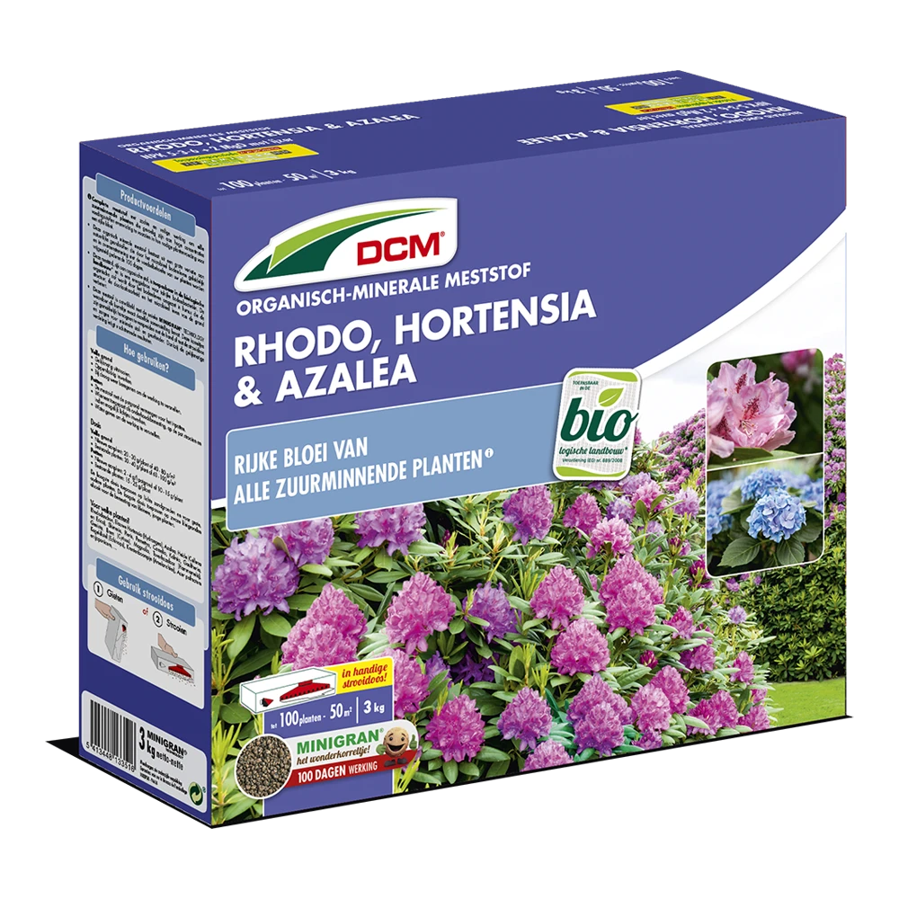 DCM Meststof Rhodo, Hortensia & Azalea - 3kg - Tuinplanten Voeding 3 DCM Meststof Rhodo, Hortensia & Azalea - 3kg - Tuinplanten Voeding