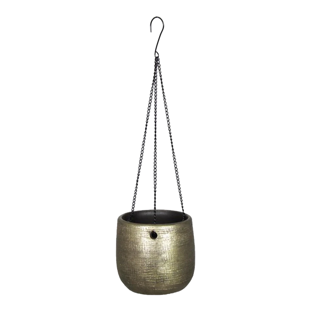 Hangpot Mira - D18 X H16cm - Goud 3 Hangpot Mira - D18 X H16cm - Goud