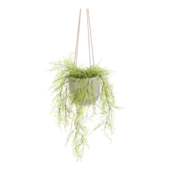 Hangpot Resa - D18,5 X H17cm - Lichtgrijs -Plant Benodigdheden Winkel hangpot resa d18 5 x h17cm lichtgrijs hangpot 4 1