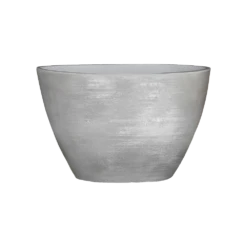 Bloempot Lester Ovaal - L30 X B17 X H19cm - Lichtgrijs
