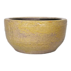 Plantenschaal Fien - D24 X H12cm - Okergeel