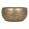 Plantenschaal Steef - D32 X H15cm - Industrieel Goud -Plant Benodigdheden Winkel plantenschaal steef d32 x h15cm industrieel goud plantenschaal 1 1
