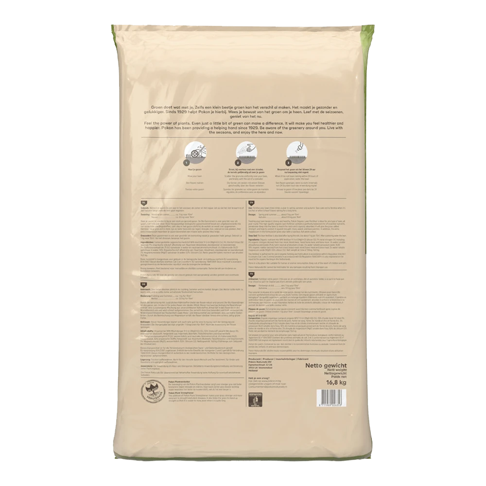 Pokon Bio Gazonmest 16,8kg Voor 250mu00b2 - Gazonmeststof 4 Pokon Bio Gazonmest 16,8kg Voor 250mu00b2 - Gazonmeststof - Afbeelding 2