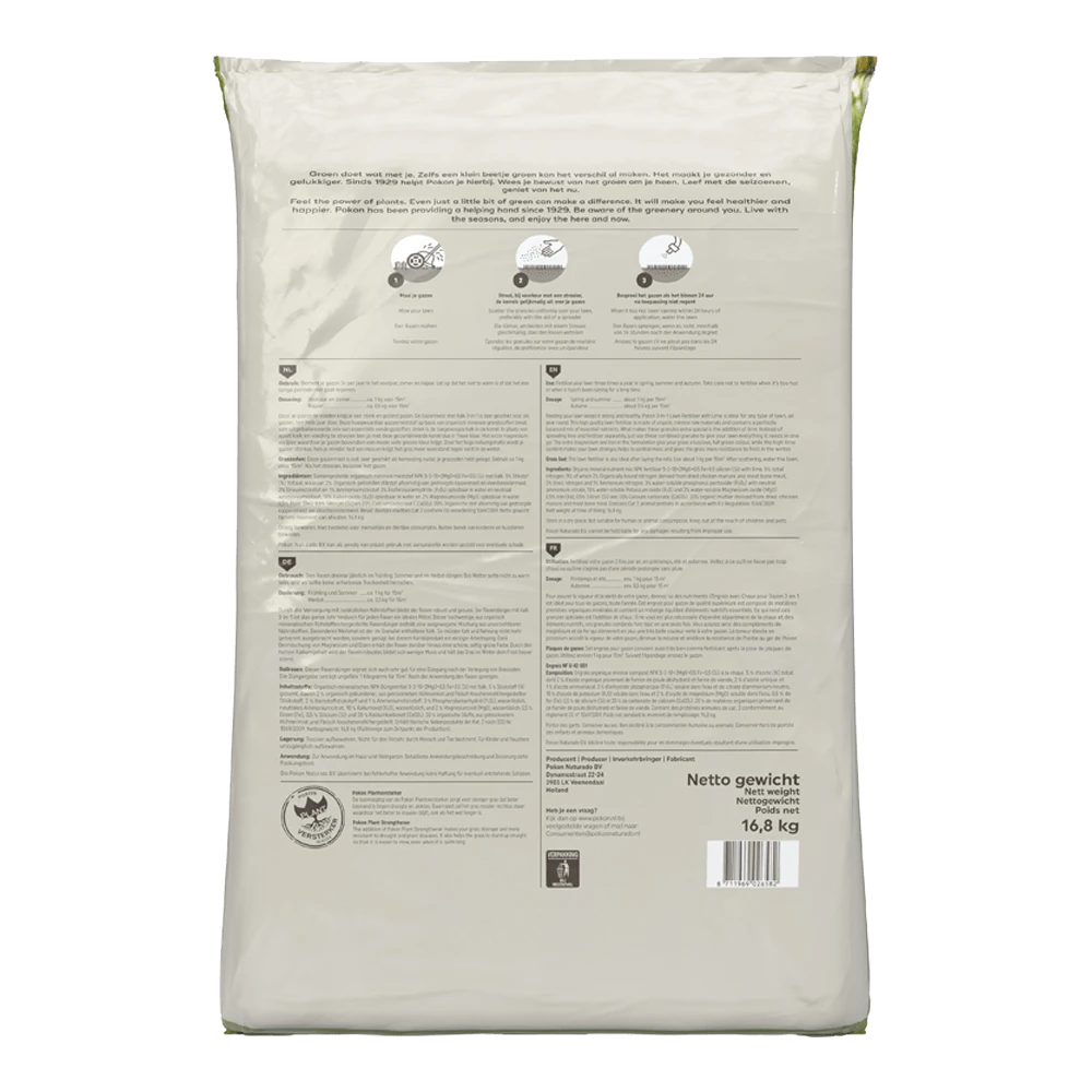 Pokon Gazonmest Met Kalk 16,8kg Voor 250mu00b2 - Gazonmeststof, Gazonkalk - Afbeelding 2