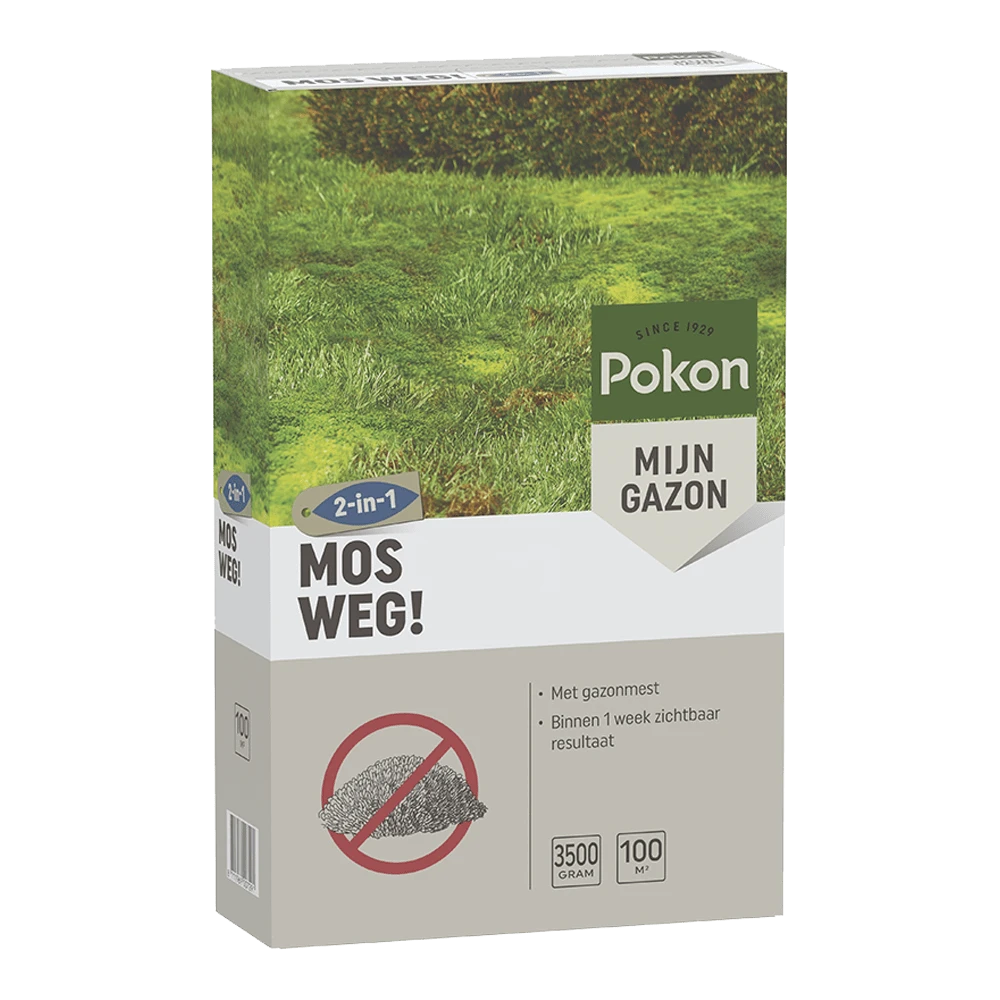 Pokon Mos Weg! 3,5kg Voor 100mu00b2 - Onkruid En Aanslag