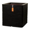 Capi Plantenbak Vierkant Nature Row NL - L30 X B30 X H30cm - Zwart -Plant Benodigdheden Winkel pot vierkant row nl 30x30x30 zwart plantenbak 1 5