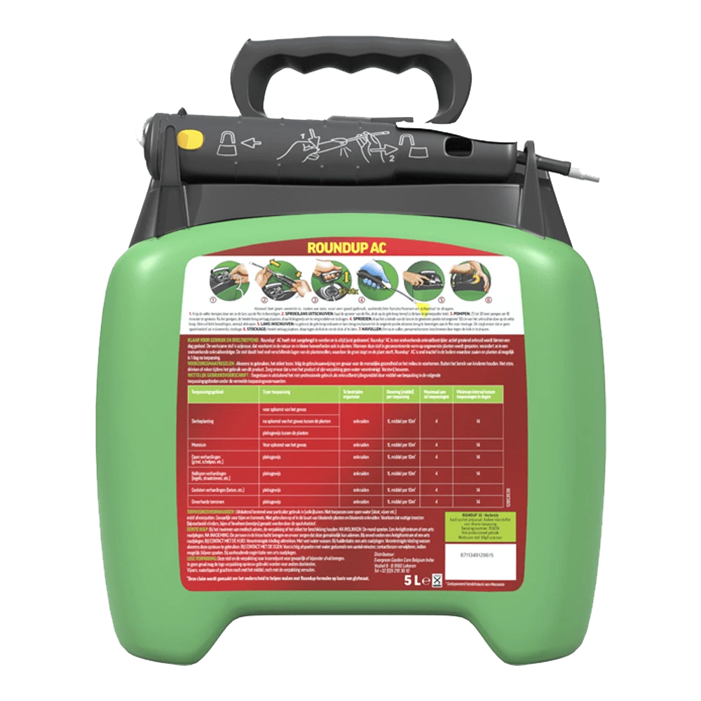 ROUNDUPu00ae AC Snel Onkruidvrij Onkruiddrukspuit 5L - Onkruid En Aanslag - Afbeelding 2