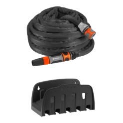 Textielslang Liano Set Met Wandslanghouder - 15m - Gardena -Plant Benodigdheden Winkel textielslang liano set met wandslanghouder 15m gardena 2