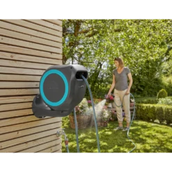 Wandslangenbox RollUp - S - 15m - Blauw - Gardena -Plant Benodigdheden Winkel wandslangenbox rollup s 15m blauw gardena 7 7